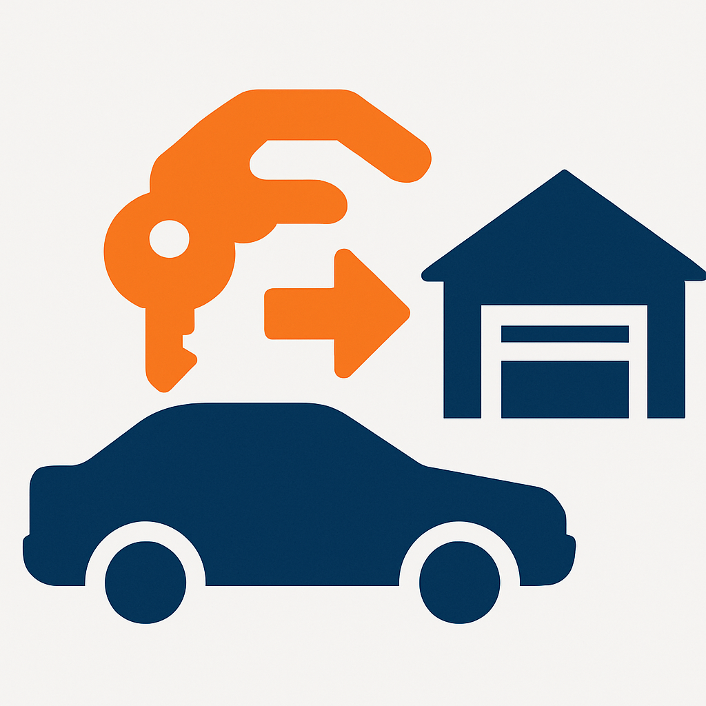 Araci teslim etme ikonu